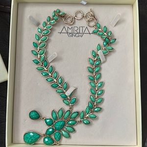 Light Green necklace.   Amrita Singh